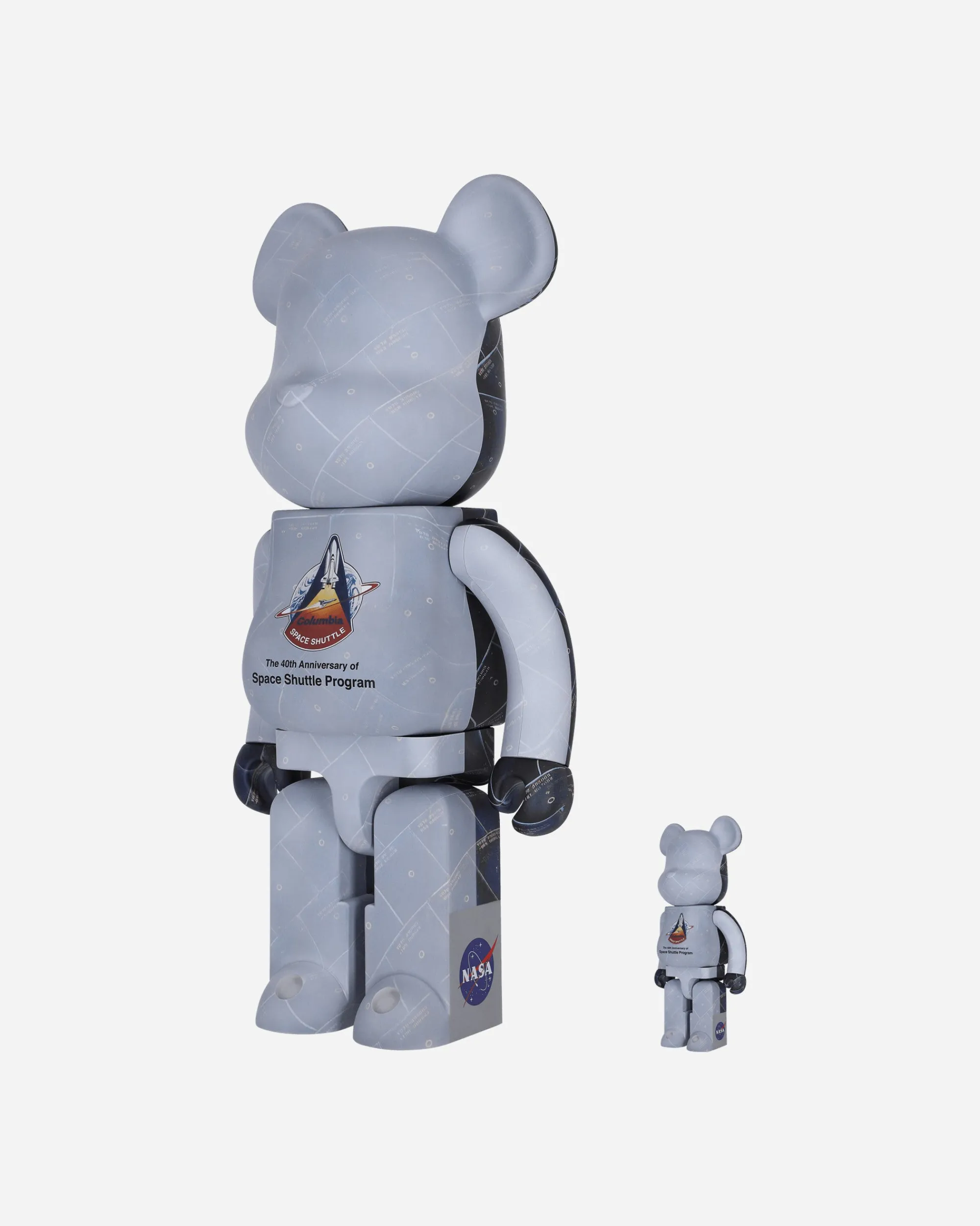 Medicom Home^100% + 400% Space Shuttle Be@rbrick Multicolor