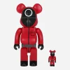 Medicom Home^100% + 400% Squid Game Guard Circle Be@rbrick Multicolor