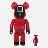 Medicom Home^100% + 400% Squid Game Guard Square Be@rbrick Multicolor