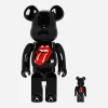 Medicom Home^100% + 400% The Rolling Stones Lips & Tongue Be@rbrick Black