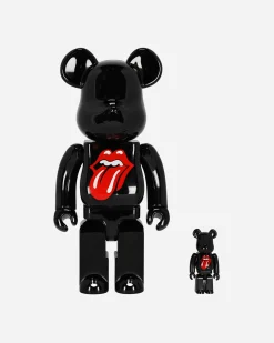 Medicom Home^100% + 400% The Rolling Stones Lips & Tongue Be@rbrick Black