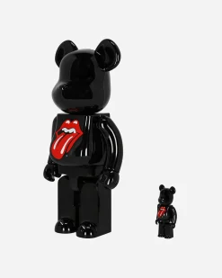 Medicom Home^100% + 400% The Rolling Stones Lips & Tongue Be@rbrick Black