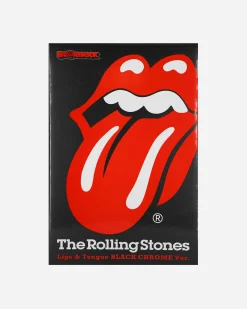 Medicom Home^100% + 400% The Rolling Stones Lips & Tongue Be@rbrick Black