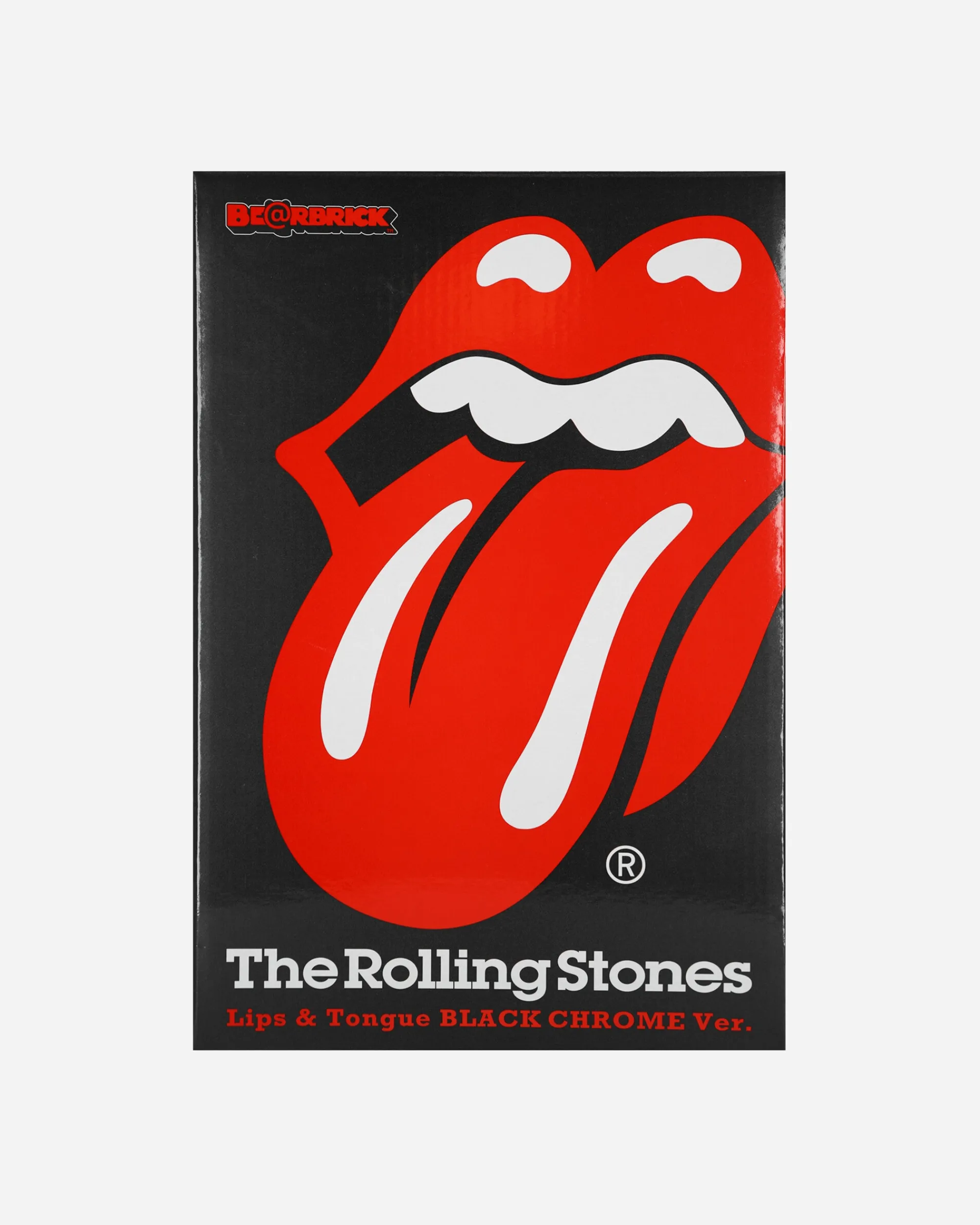 Medicom Home^100% + 400% The Rolling Stones Lips & Tongue Be@rbrick Black