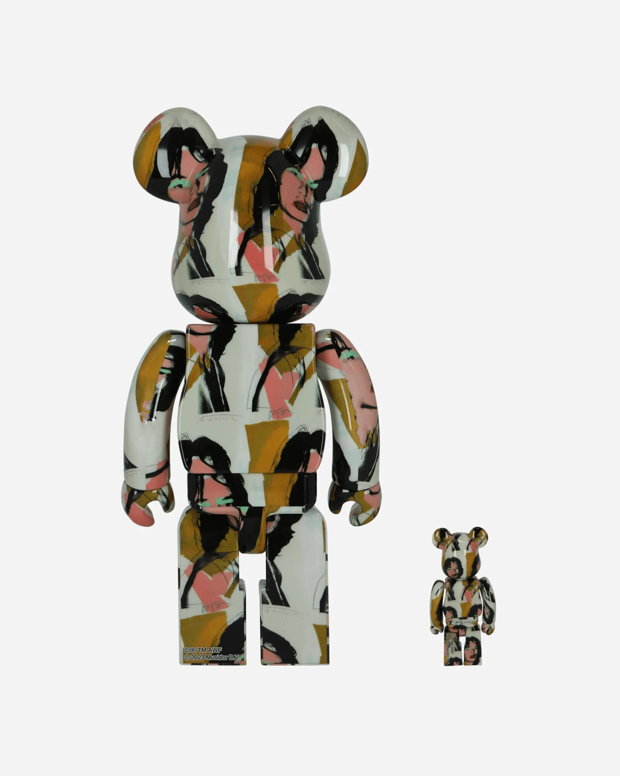 Medicom Home^100%+400% Andy Warhold Mick Jagger Multicolor Be@rbrick Multicolor