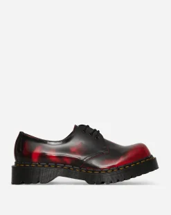 Dr. Martens Classic Shoes|Classic Shoes^1461 Bex Rub Off Lux Shoes Black / Red