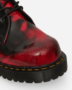 Dr. Martens Classic Shoes|Classic Shoes^1461 Bex Rub Off Lux Shoes Black / Red