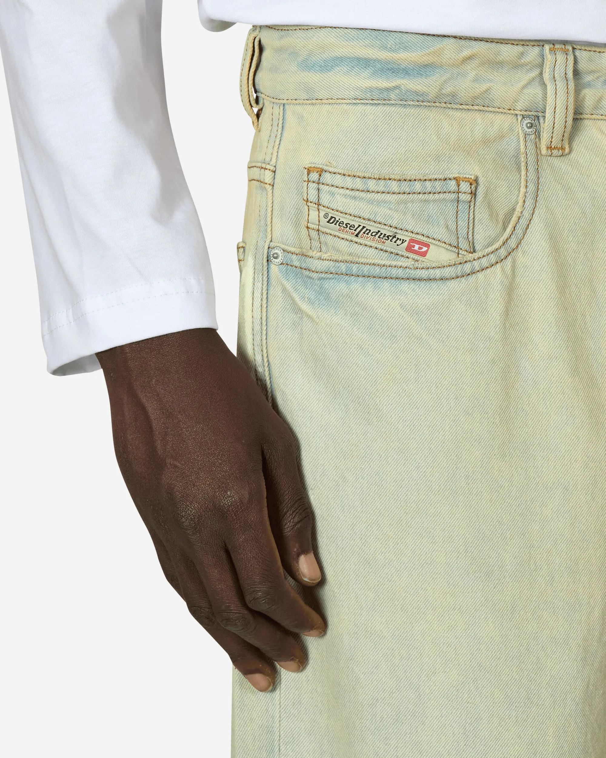 Diesel Pants^2001 D-Macro Straight Jeans Light Blue