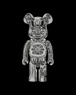 Medicom Home^1000% H.R. Giger Chrome Version Be@rbrick White