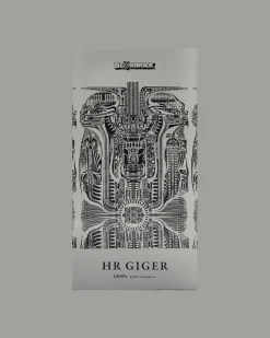Medicom Home^1000% H.R. Giger Chrome Version Be@rbrick White