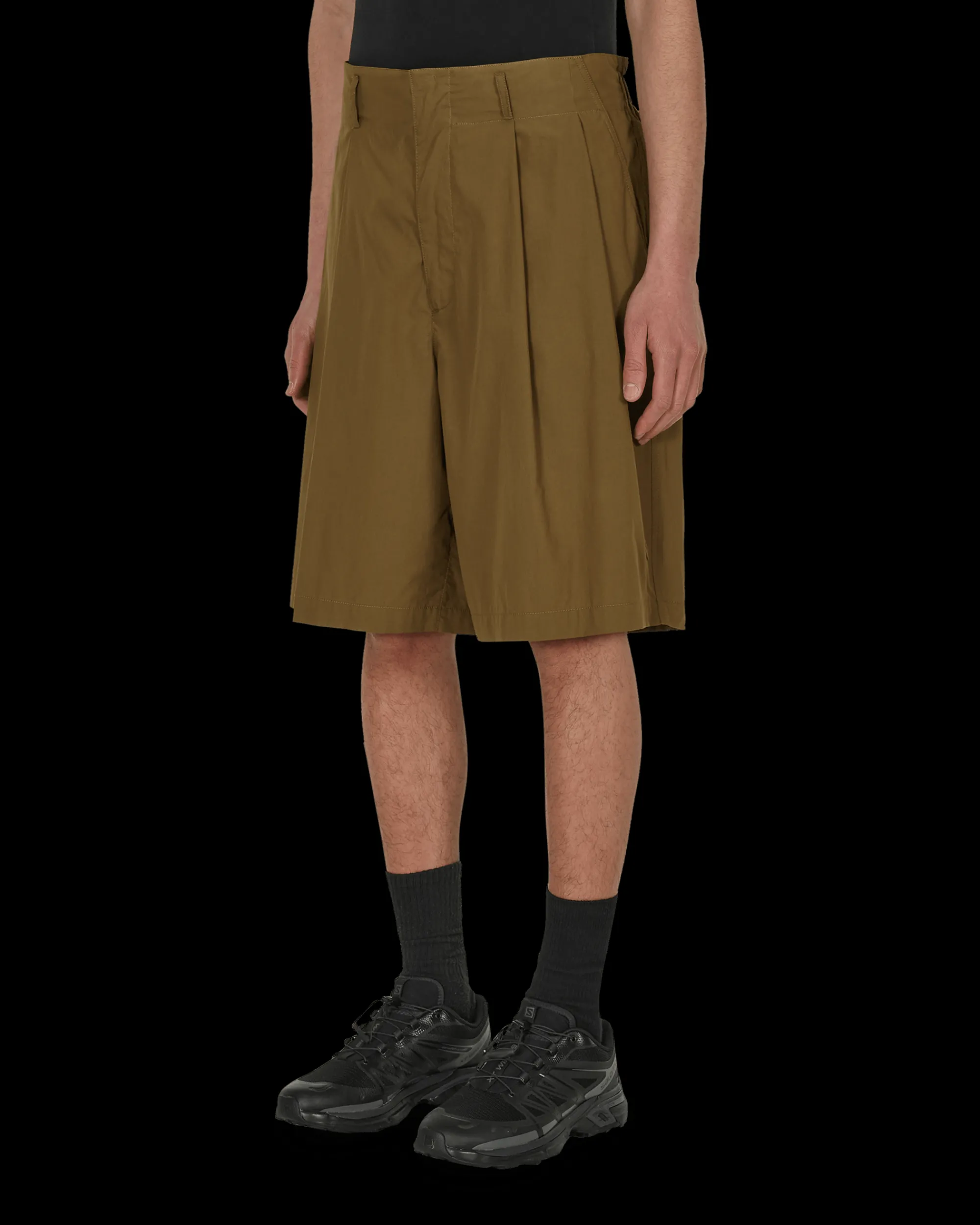 Moncler Genius Shorts^2 Moncler 1952 Cotton Poplin Shorts Green