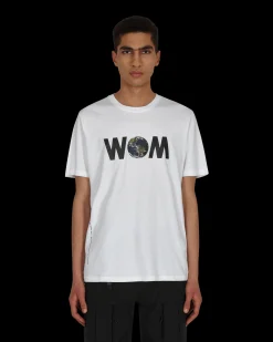 Moncler Genius T-Shirts^7 Moncler FRGMT Hiroshi Fujiwara World of Moncler T-Shirt White