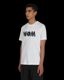Moncler Genius T-Shirts^7 Moncler FRGMT Hiroshi Fujiwara World of Moncler T-Shirt White