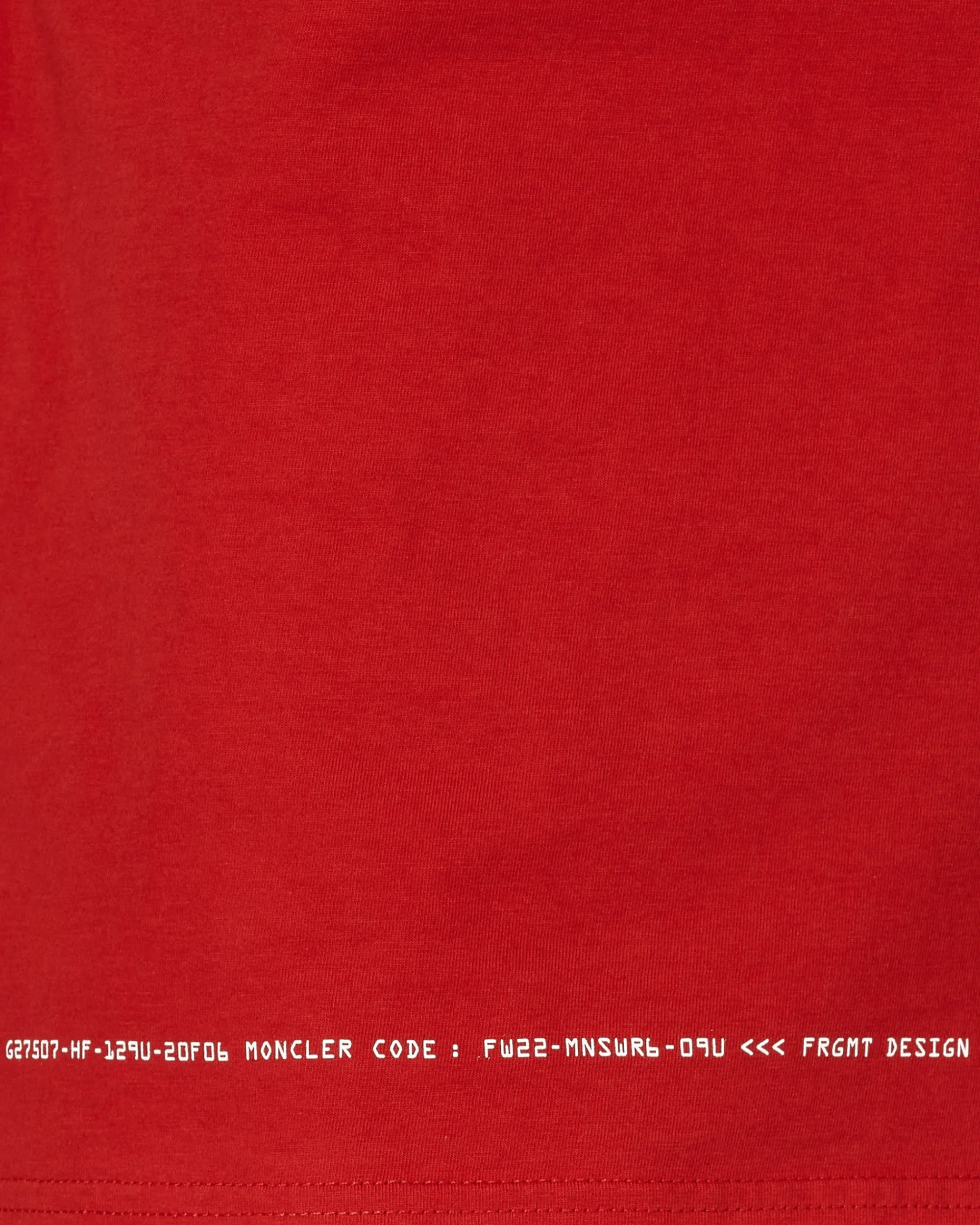 Moncler Genius T-Shirts^7 Moncler FRGMT Hiroshi Fujiwara Circus Motif T-Shirt Red