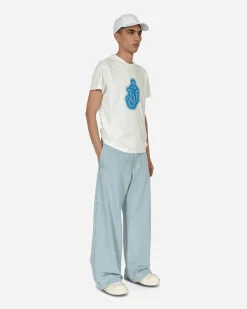 Moncler Genius Pants^1 Moncler JW Anderson Bleached Jeans Blue