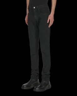 1017 ALYX 9SM Pants^6 Pocket Skinny Denim Pants Black