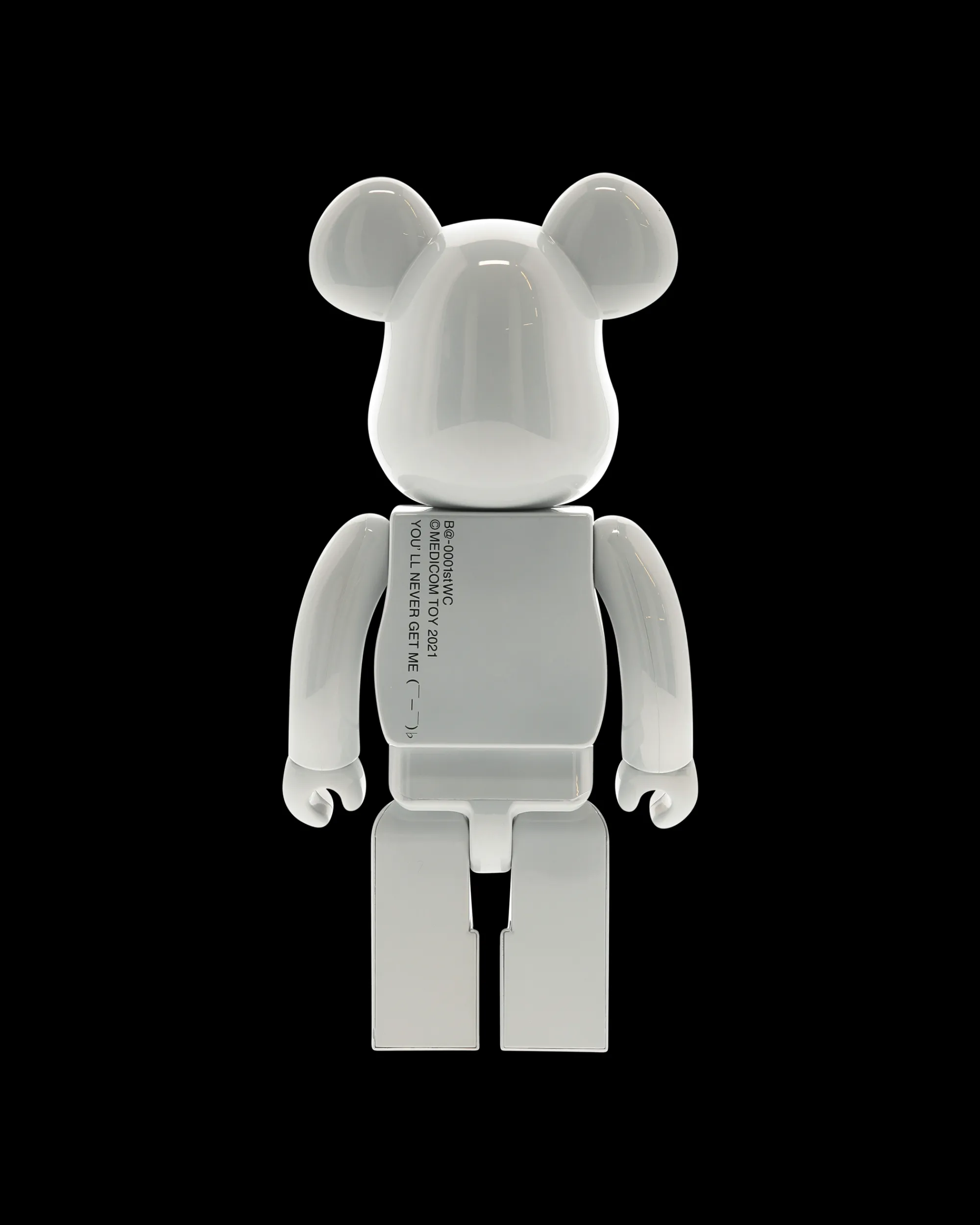 Medicom Home^400% 1st Model White Chrome Be@rbrick Multicolor