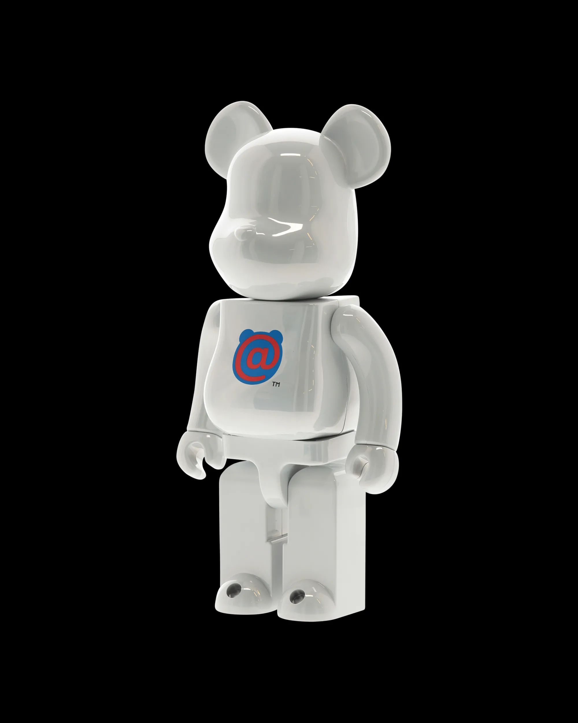 Medicom Home^1000% 1st Model White Chrome Be@rbrick Multicolor