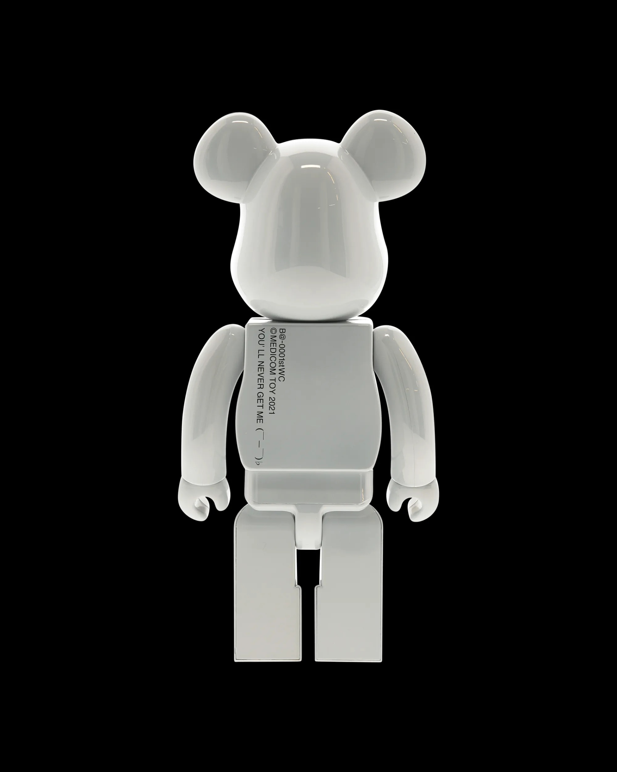 Medicom Home^1000% 1st Model White Chrome Be@rbrick Multicolor