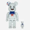 Medicom Home^100%+400% Stay Puft Marshmallow Man Be@rbrick White