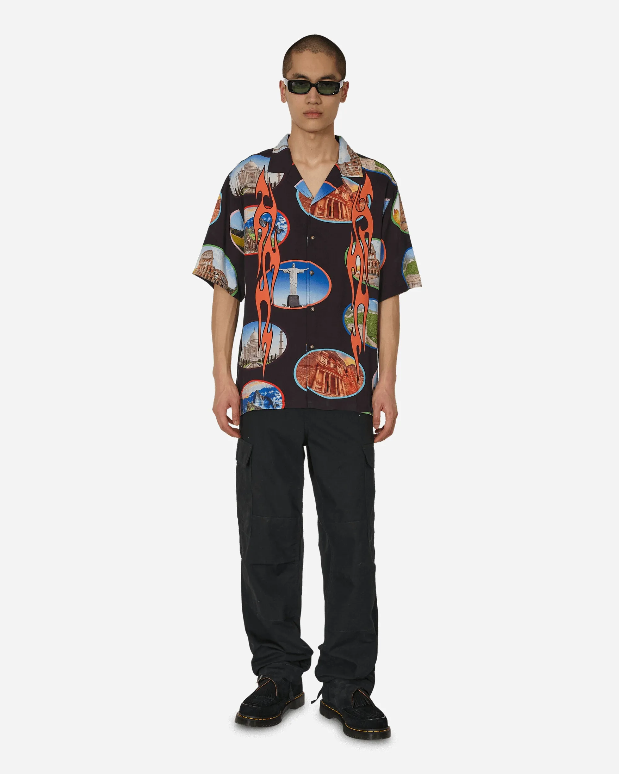 Pleasures Shirts^7 Wonder Camp Shirt Black