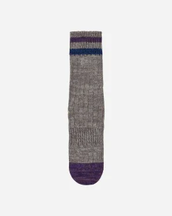 KAPITAL Underwear^60 Yarns Grandrelle Ivy Rainbowy Happy Heel-Hold Socks Grey