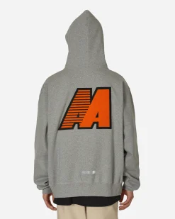 Automobili Amos Sweatshirts^AA Logo Hoodie Light Grey