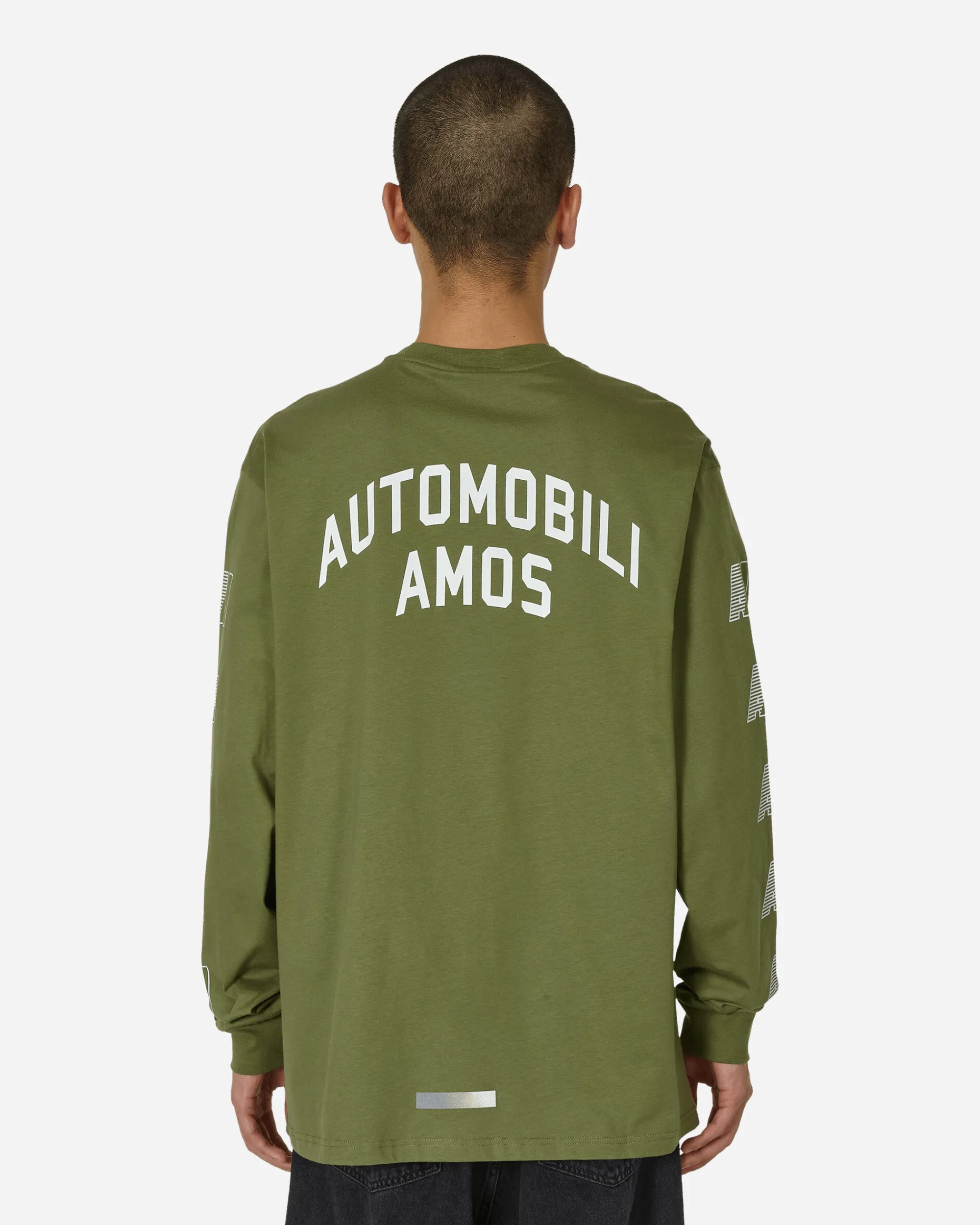 Automobili Amos T-Shirts^AA Logo Longsleeve T-Shirt Army Green