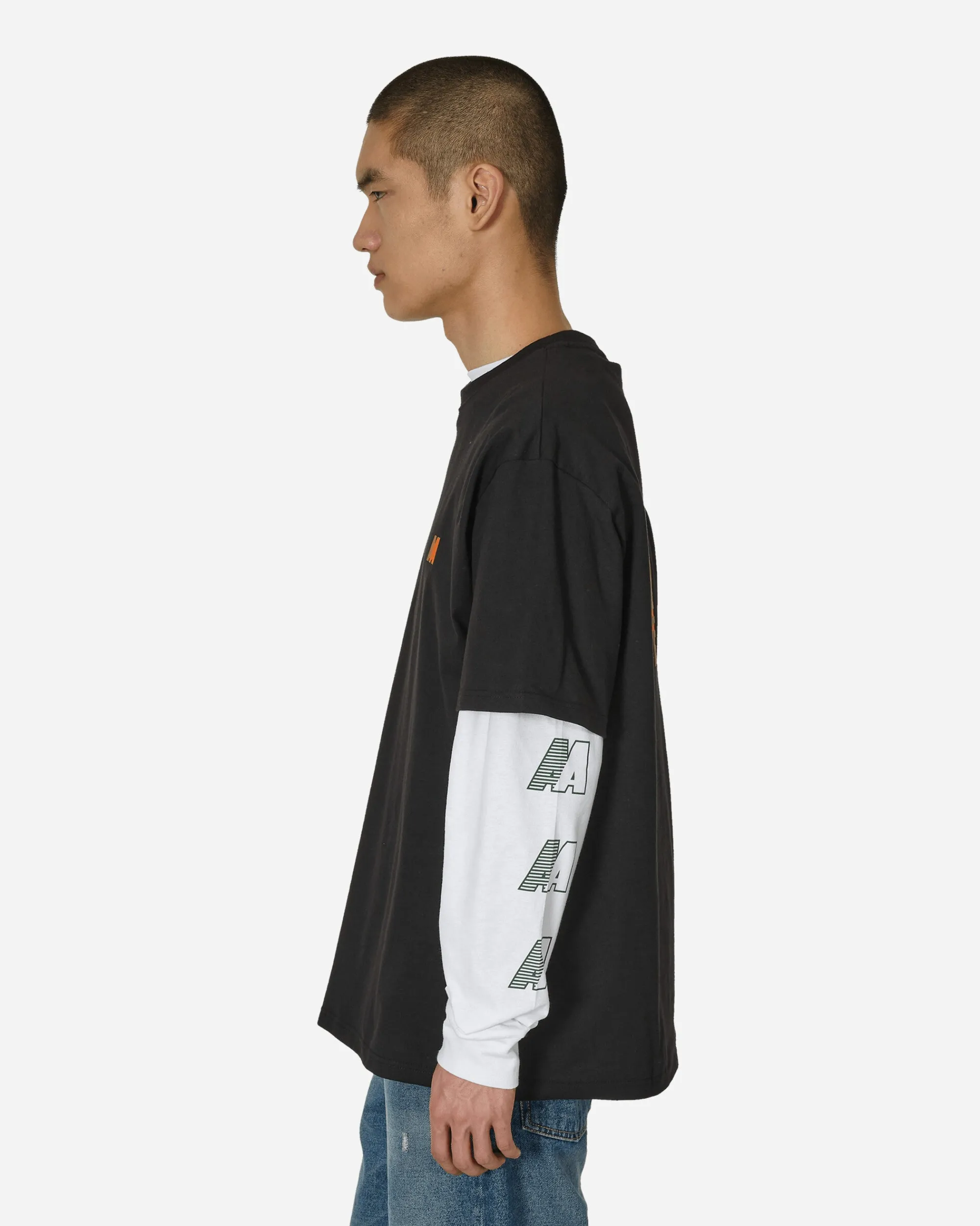 Automobili Amos T-Shirts^AA Logo T-Shirt Black / Orange