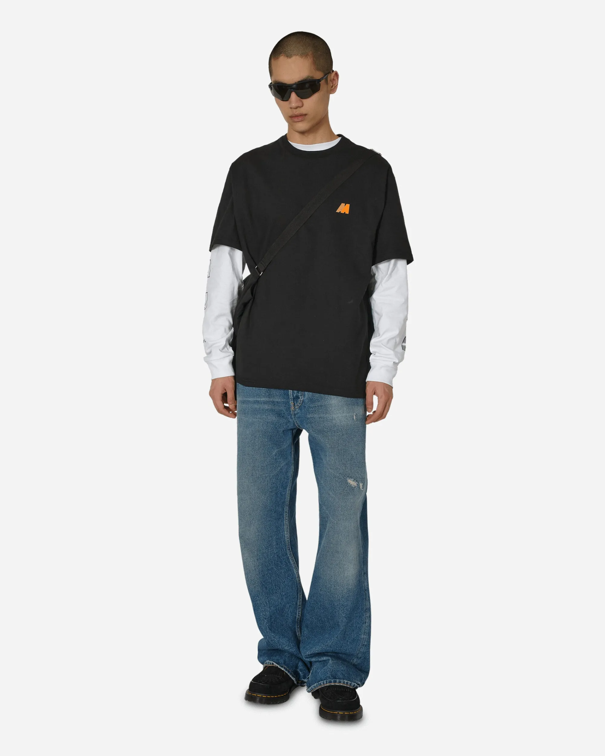 Automobili Amos T-Shirts^AA Logo T-Shirt Black / Orange
