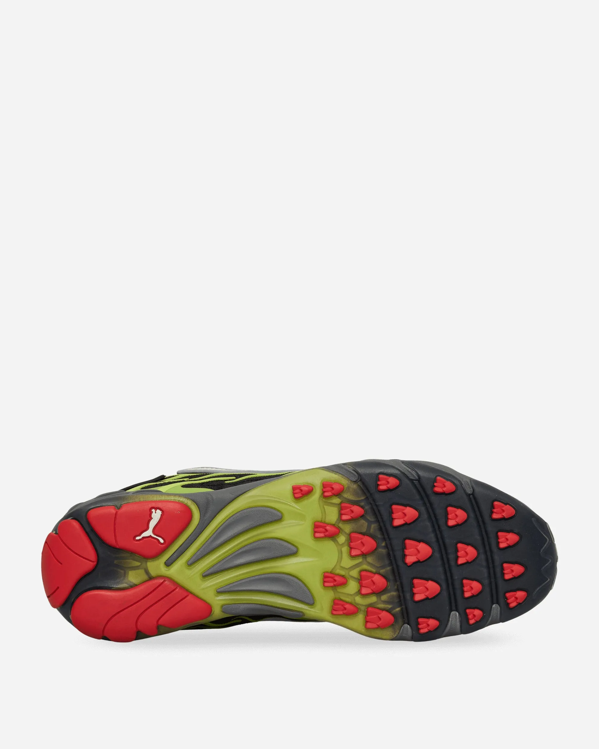 Puma Sneakers·Low|Sneakers^A$AP Rocky Inhale Distressed Neoprene Sneakers Black / Warm White / Lime