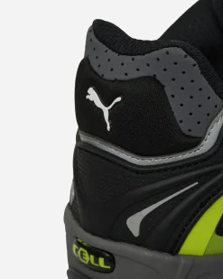 Puma Sneakers·Low|Sneakers^A$AP Rocky Inhale Distressed Neoprene Sneakers Black / Warm White / Lime