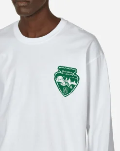 Neighborhood T-Shirts^Abel Brown Longsleeve T-Shirt White