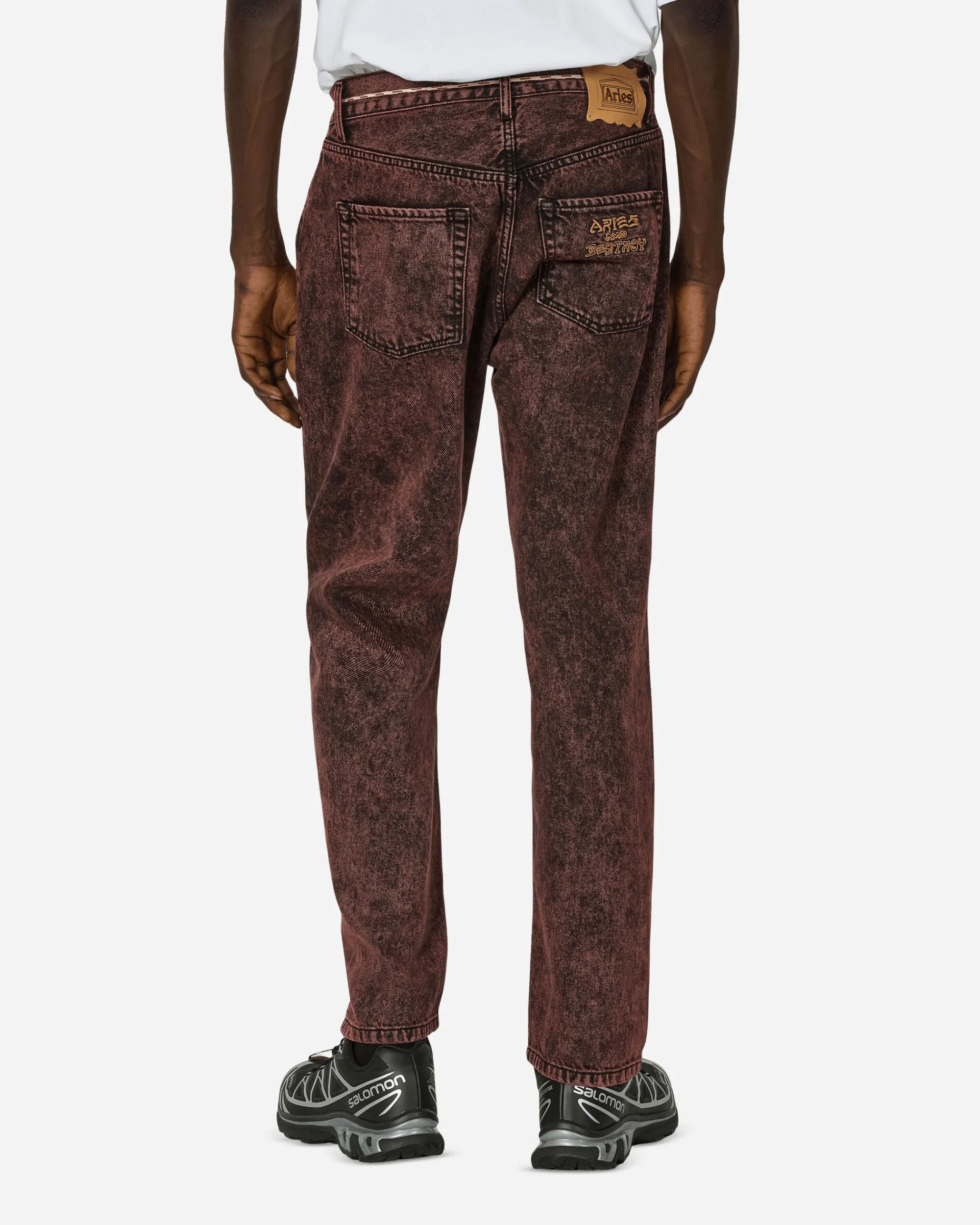 Aries Pants^Acid Wash Lily Jeans Red