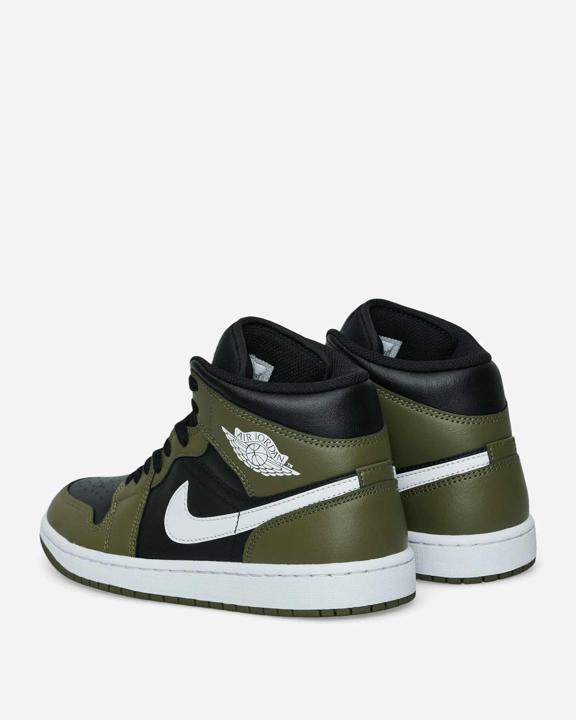 Nike Jordan Sneakers·Mid|Sneakers^Air Jordan 1 Mid Sneakers Black / Medium Olive / Sail