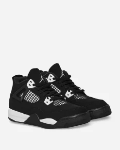 Nike Jordan Sneakers·Mid|Kids^Air Jordan 4 (PS) Sneakers White Thunder