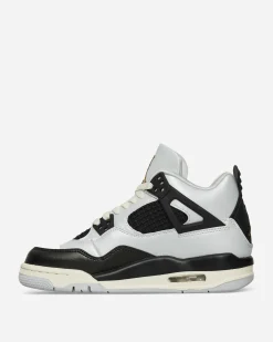 Nike Jordan Sneakers·Mid|Kids^Air Jordan 4 Retro (GS) Sneakers Pure Platinum / Metallic Gold