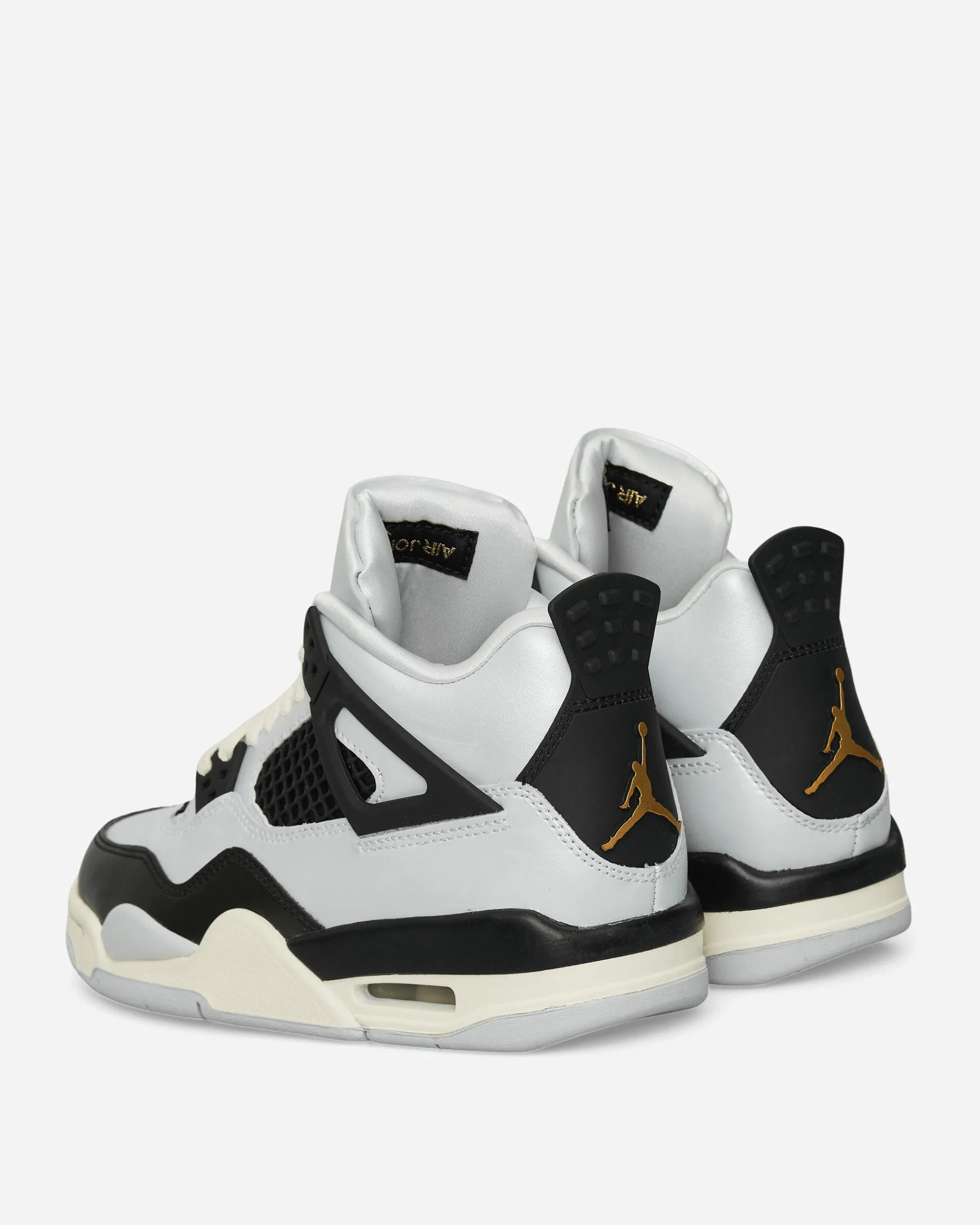 Nike Jordan Sneakers·Mid|Kids^Air Jordan 4 Retro (GS) Sneakers Pure Platinum / Metallic Gold