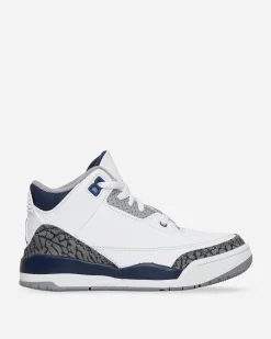 Nike Jordan Sneakers·Low|Kids^Air Jordan 3 Retro (PS) Sneakers White / Midnight Navy