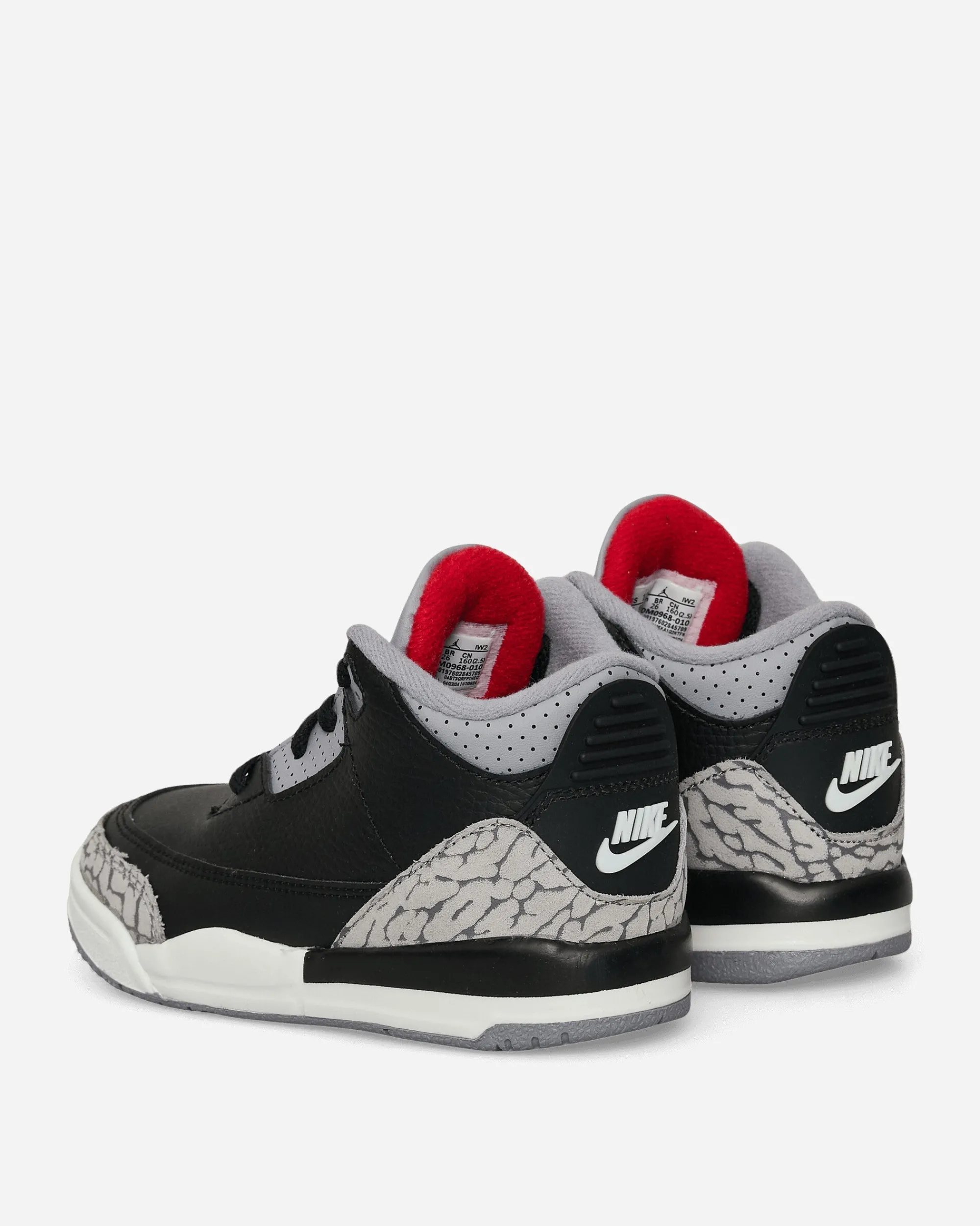 Nike Jordan Sneakers·Low|Kids^Air Jordan 3 Retro (TD) Sneakers Black Cement