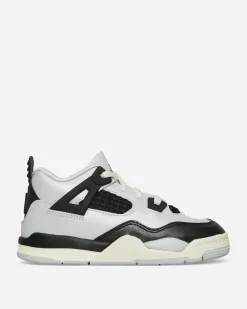 Nike Jordan Sneakers·Mid|Kids^Air Jordan 4 Retro (TD) Sneakers Pure Platinum / Metallic Gold