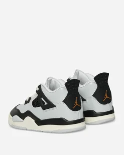 Nike Jordan Sneakers·Mid|Kids^Air Jordan 4 Retro (TD) Sneakers Pure Platinum / Metallic Gold