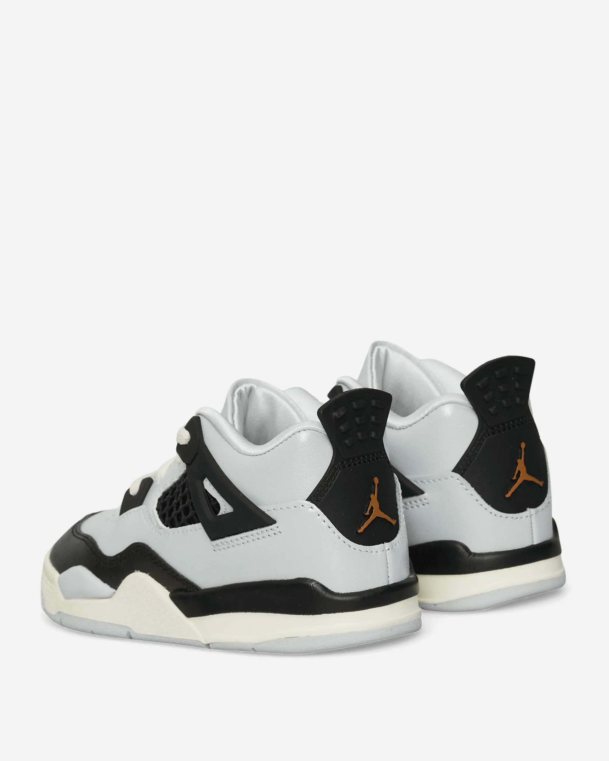 Nike Jordan Sneakers·Mid|Kids^Air Jordan 4 Retro (TD) Sneakers Pure Platinum / Metallic Gold