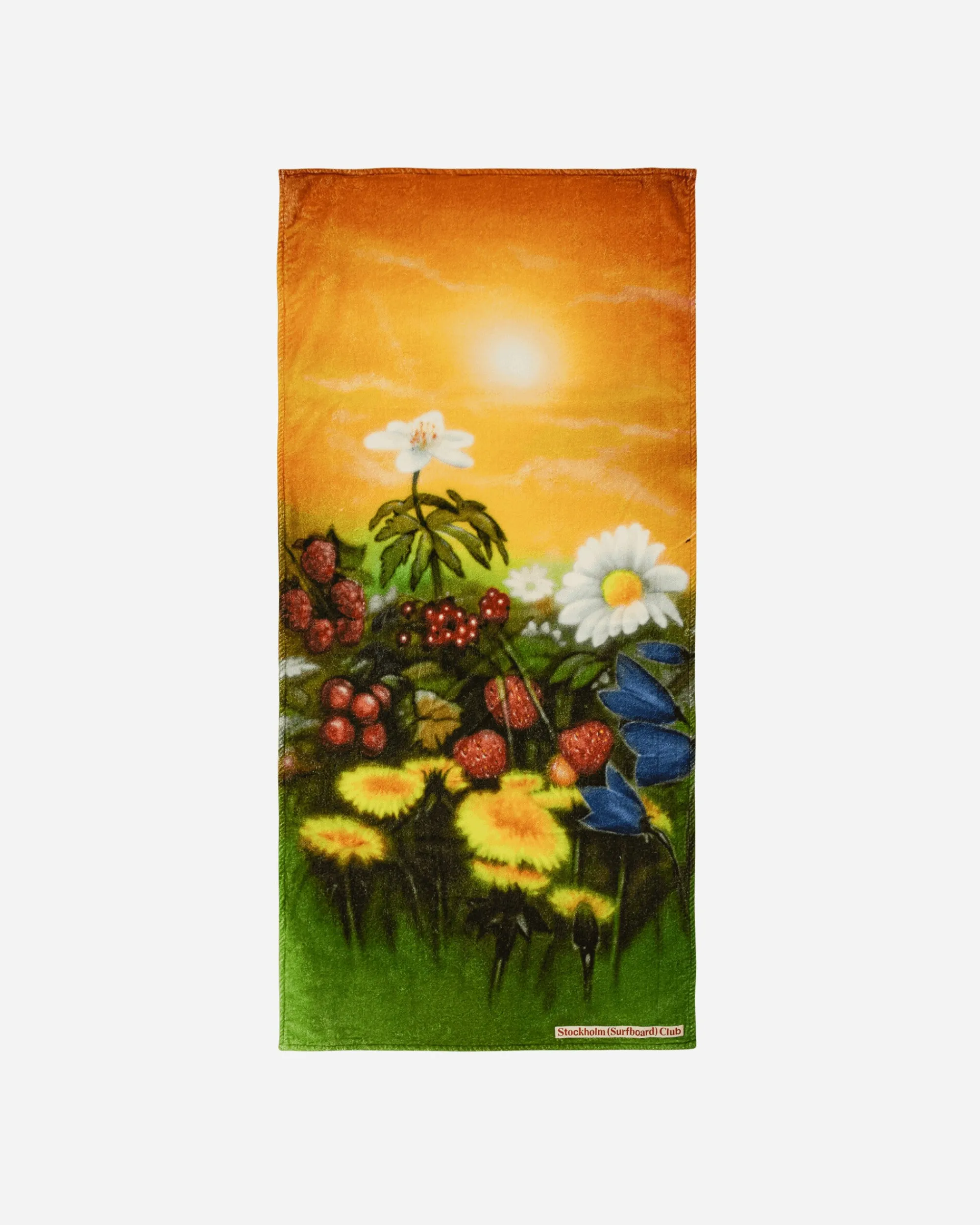 Stockholm (Surfboard) Club Textile^Airbrush Flowers Beach Towel Multicolor