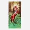 Stockholm (Surfboard) Club Textile^Airbrush Horse Beach Towel Multicolor