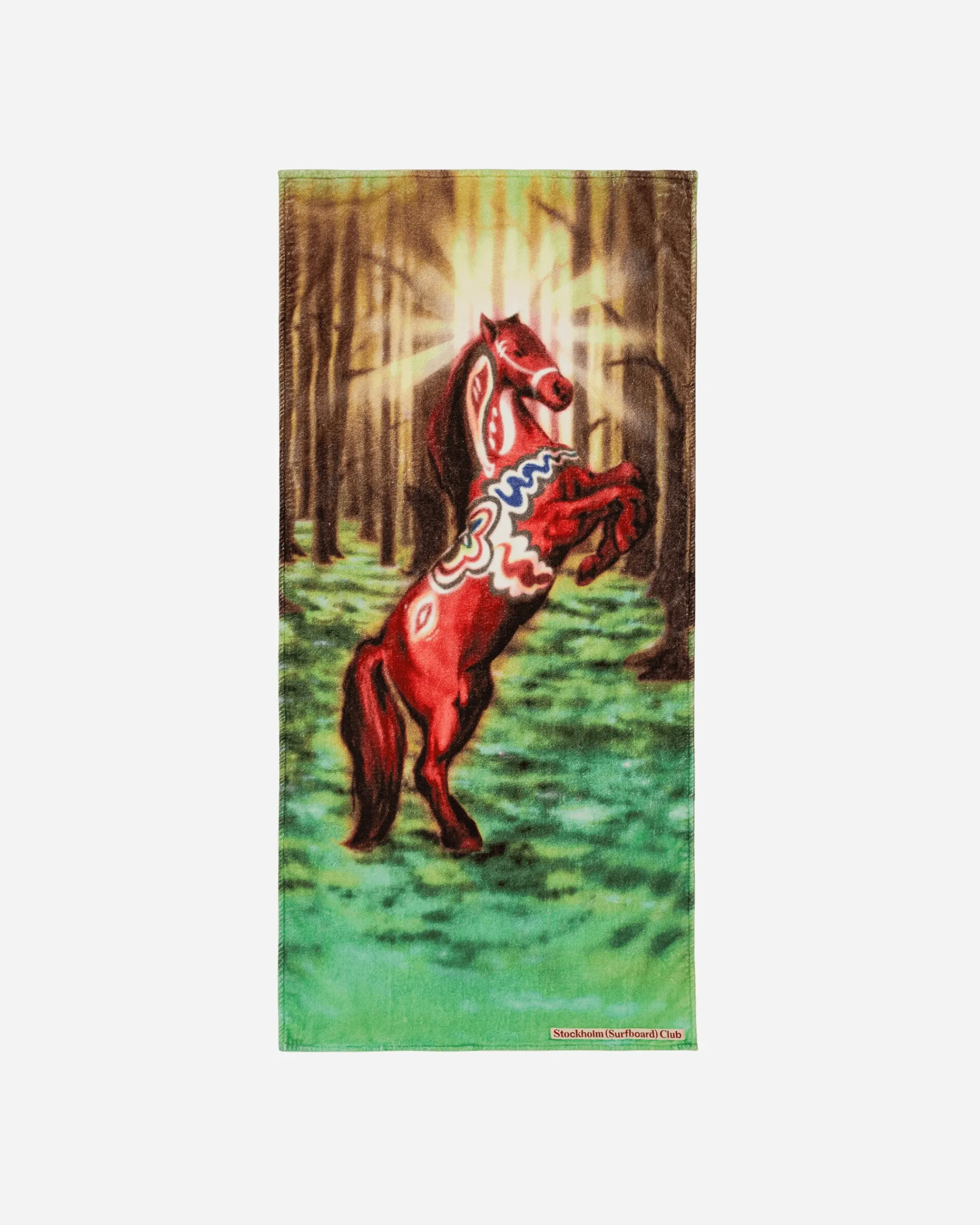 Stockholm (Surfboard) Club Textile^Airbrush Horse Beach Towel Multicolor