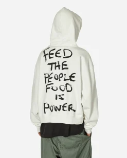Sky High Farm Sweatshirts^Alastair McKimm Workwear Hooded Sweatshirt White