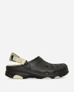 Crocs Sandals And Slides^All Terrain Lined Clogs Black
