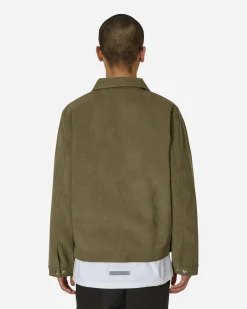 Automobili Amos Coats And Jackets^Ally Alcantara Jacket Army Green