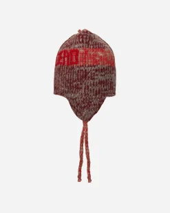 Brain Dead Hats|Hats^Alpaca Knit Ear Flap Beanie Red